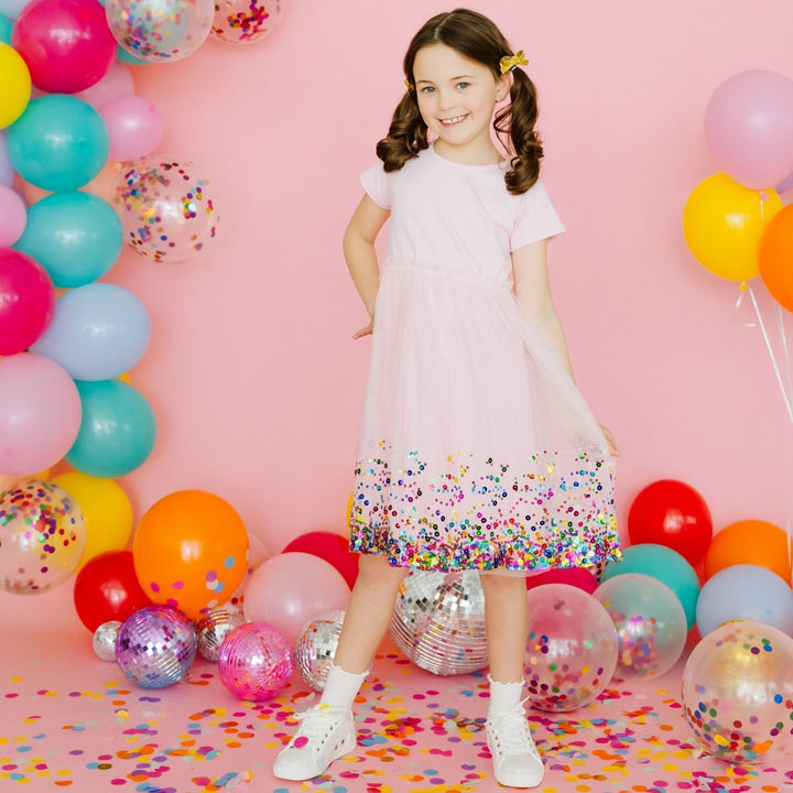 Gold Sparkle Bow Clip Set