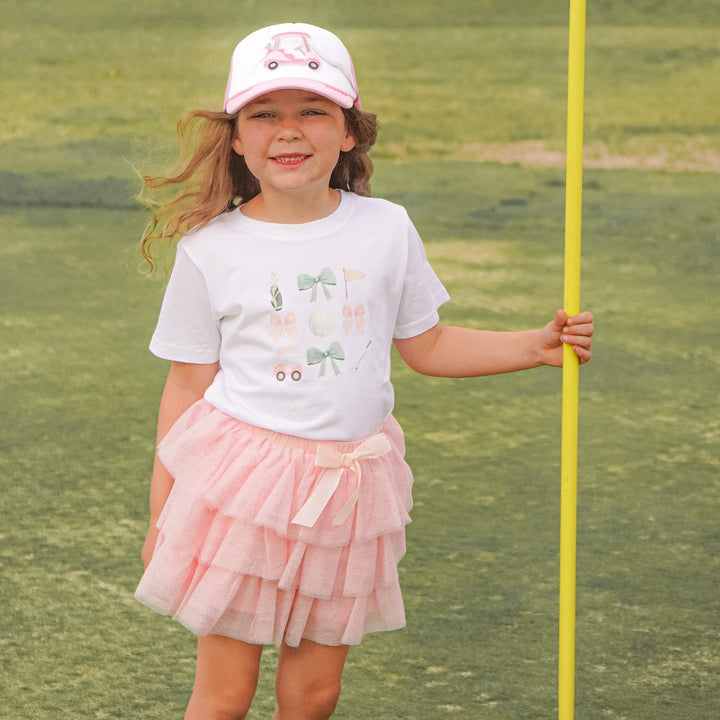 Coquette Golf Girl Short Sleeve T-Shirt - White