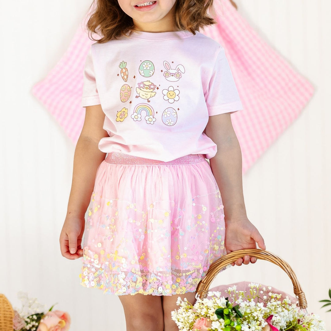 Groovy Chick Easter Short Sleeve T-Shirt - Ballet