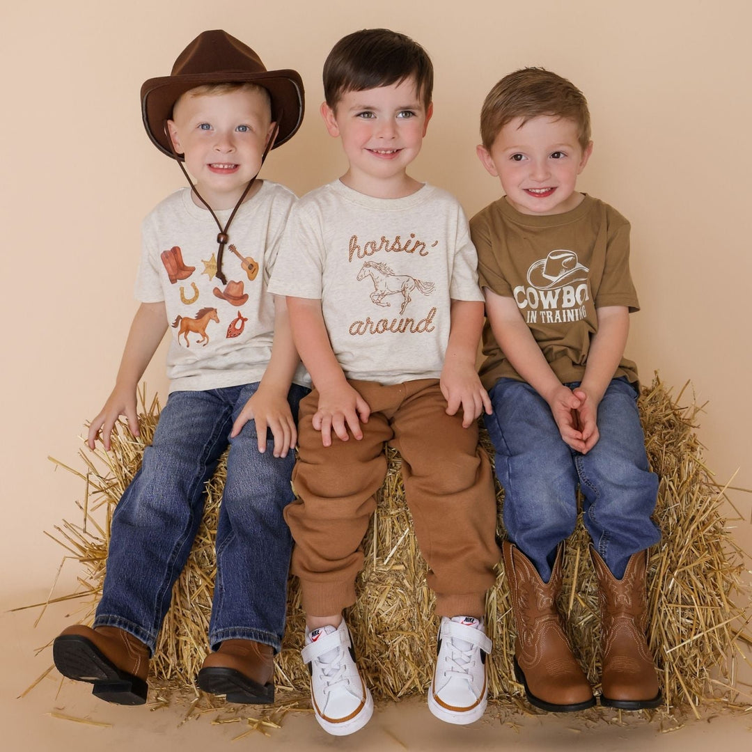 Horsin' Around Western Short Sleeve T-Shirt
