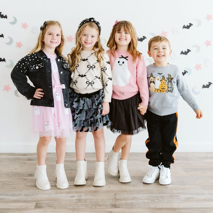 Bat Trellis Halloween Sweater