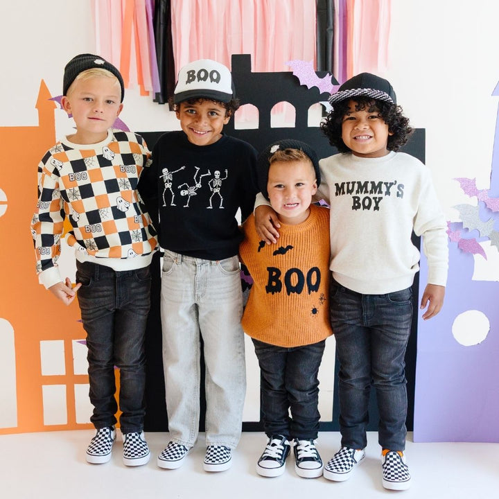 Mummy's Boy Halloween Sweatshirt - Natural