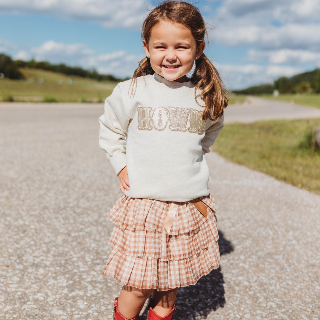 Howdy Patch Sweatshirt - Natural