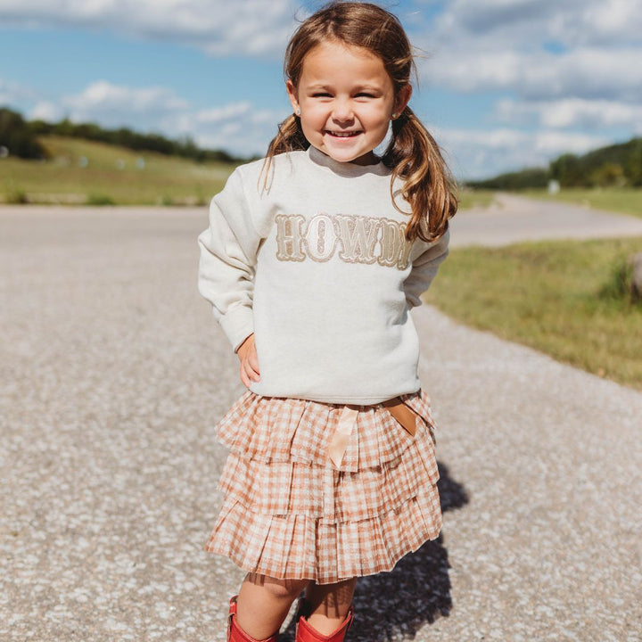 Howdy Patch Sweatshirt - Natural