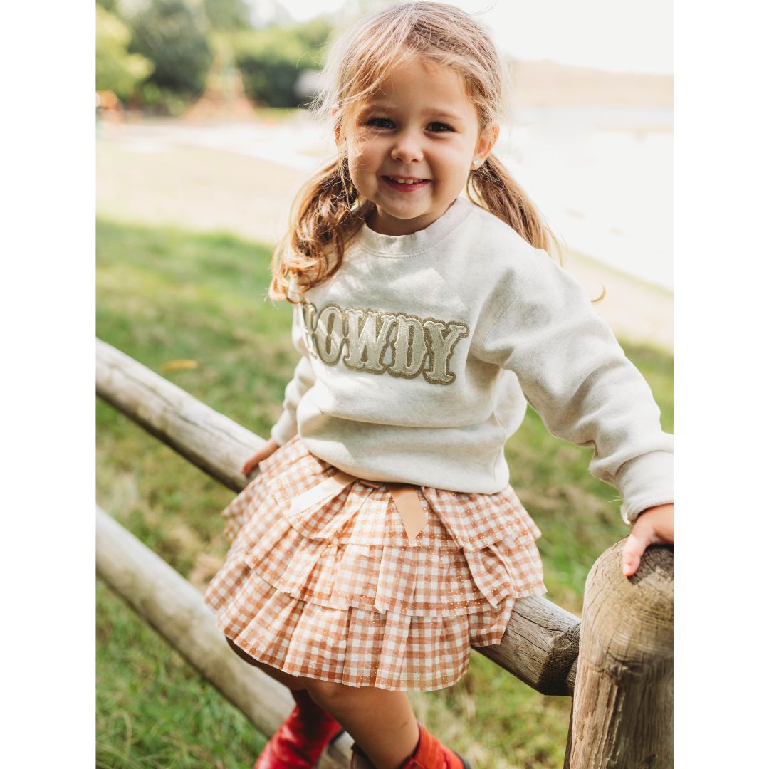 Howdy Patch Sweatshirt - Natural