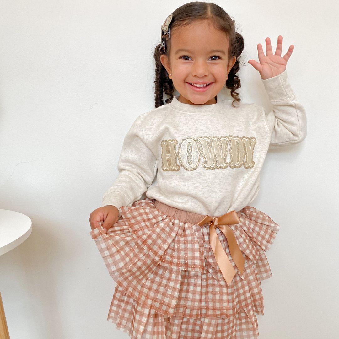 Howdy Patch Sweatshirt - Natural