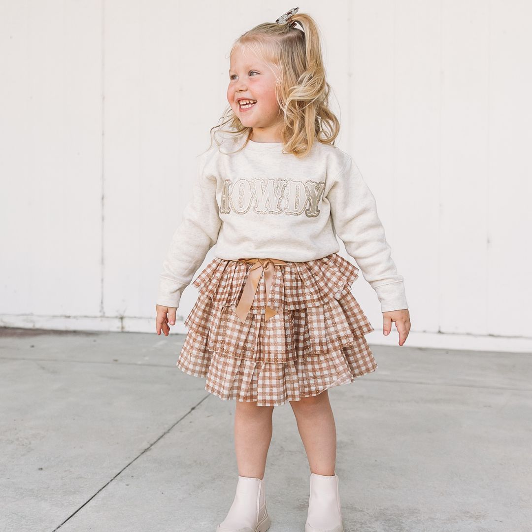 Howdy Patch Sweatshirt - Natural