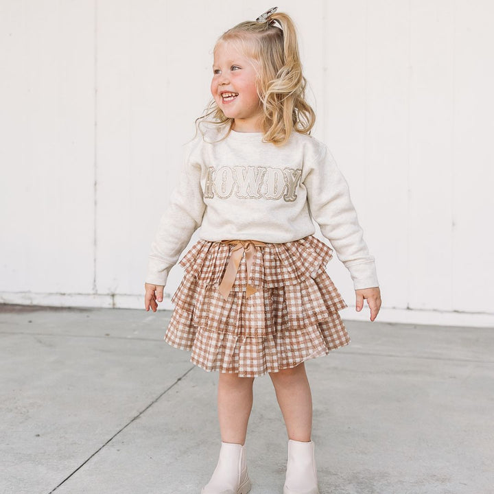 Howdy Patch Sweatshirt - Natural