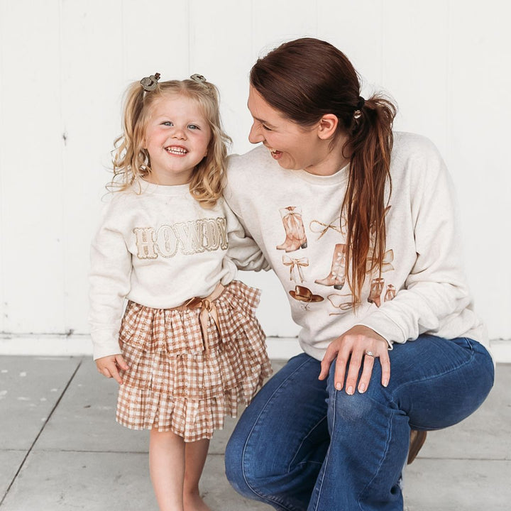 Howdy Patch Sweatshirt - Natural
