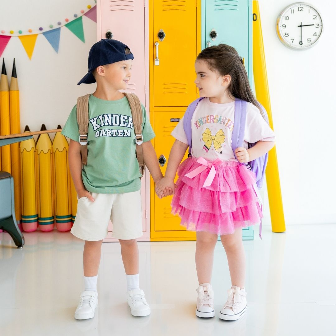 Kindergarten Varsity Short Sleeve T-Shirt - Sage