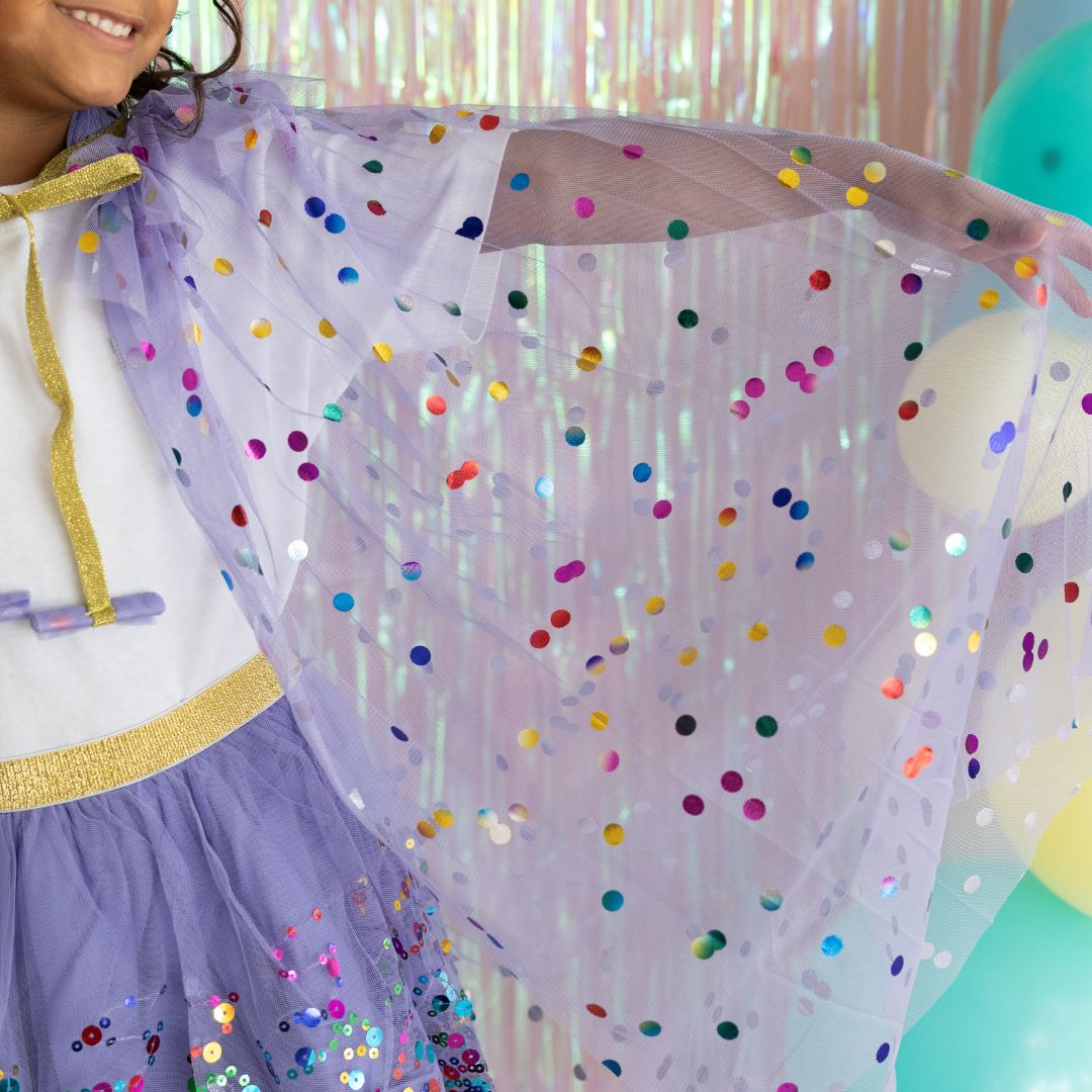Lavender Confetti Cape