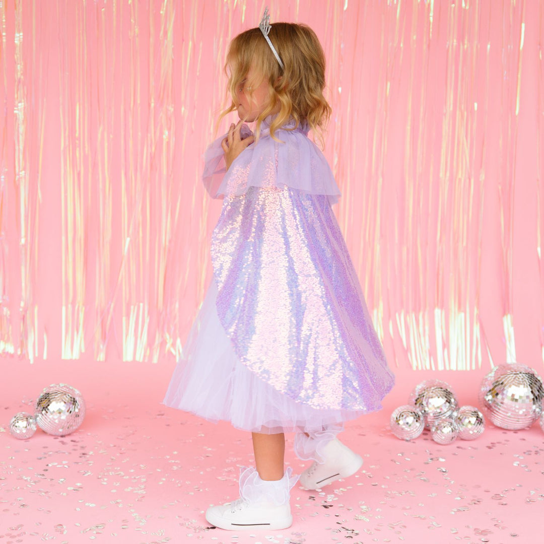 Lavender Sequin Cape