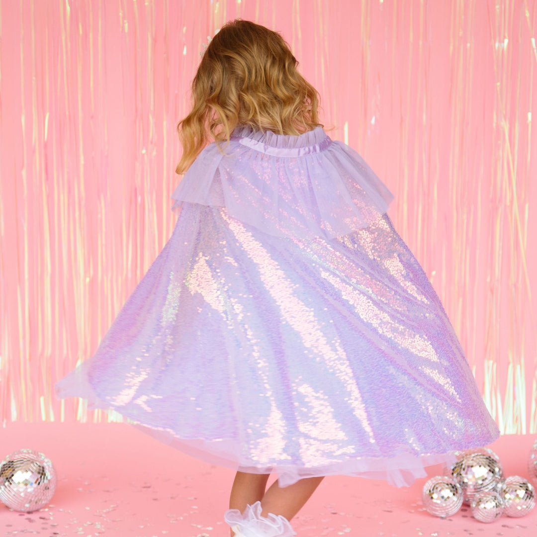 Lavender Sequin Cape