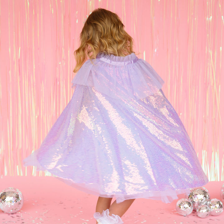 Lavender Sequin Cape