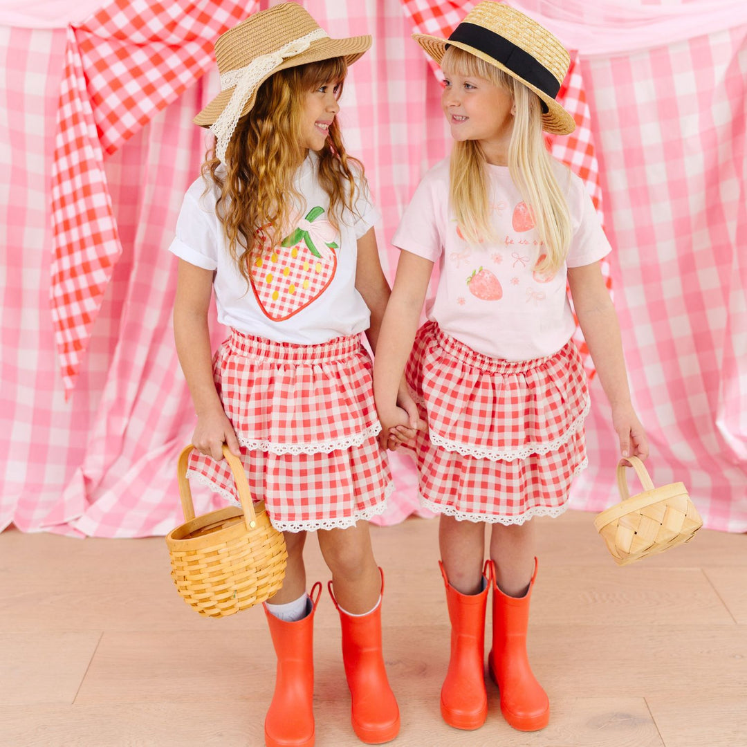 Life Is Sweet Strawberry Short Sleeve T-Shirt - Ballet