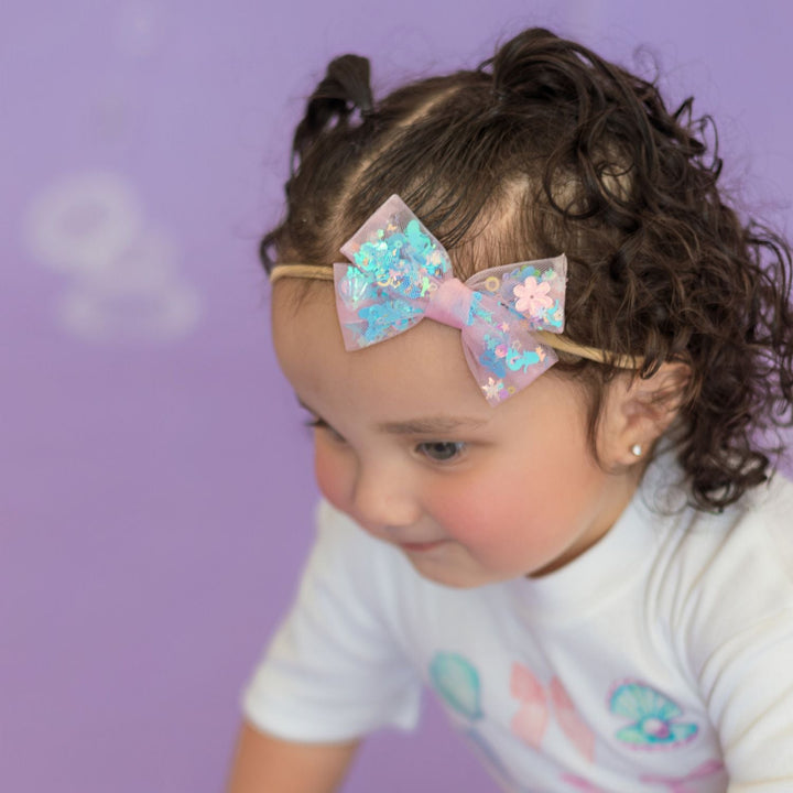 Mermaid Sequin Bow Baby Headband