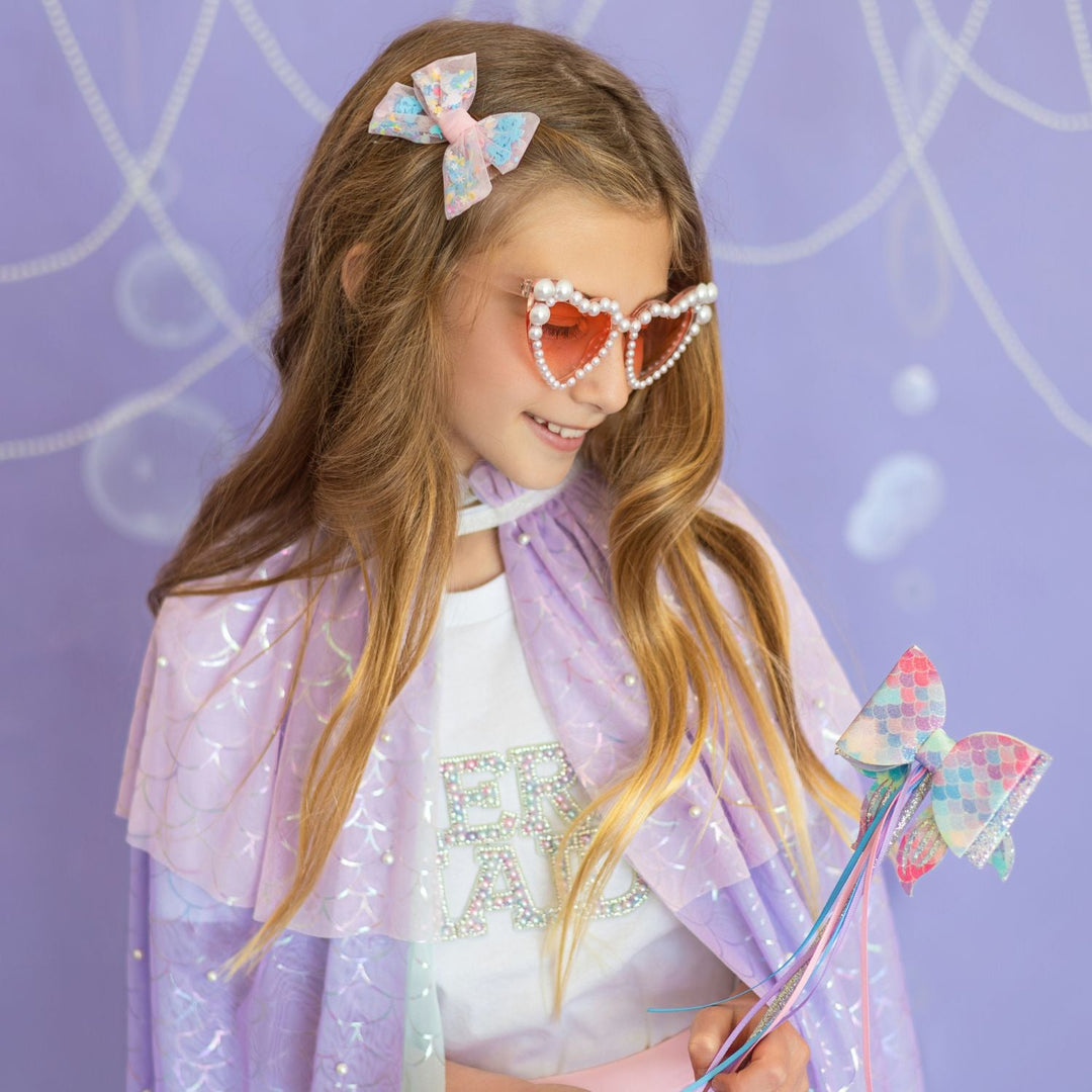 Mermaid Sequin Bow Clip