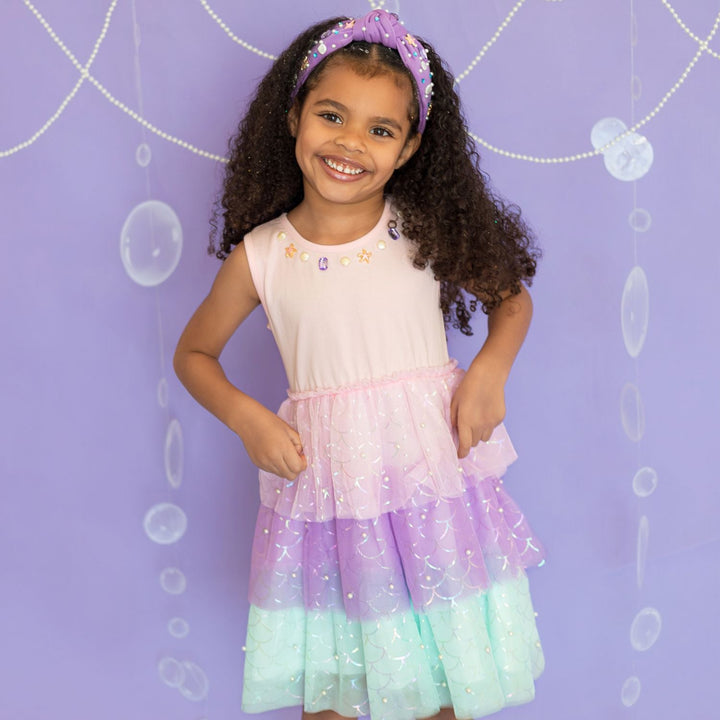Mermaid Pearl Tank Tutu Dress