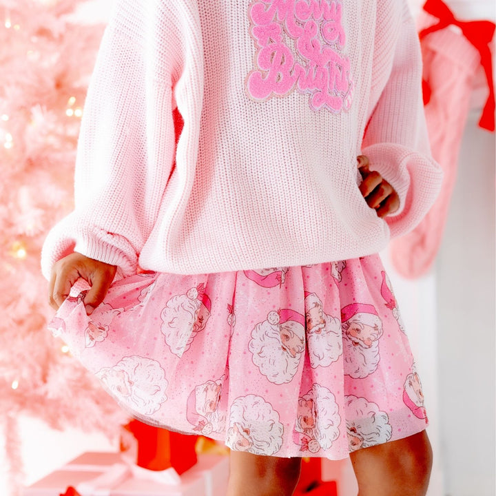 Retro Santa Christmas Tutu Skirt