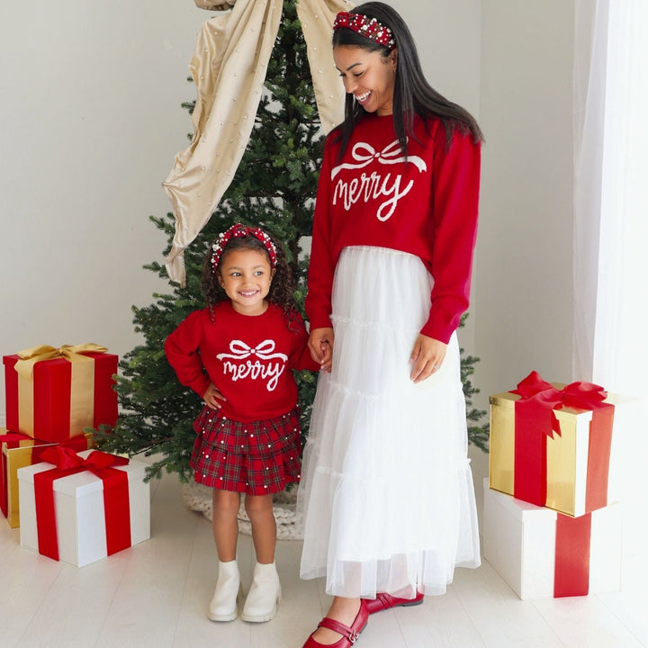 Merry Bow Christmas Women's Sweater