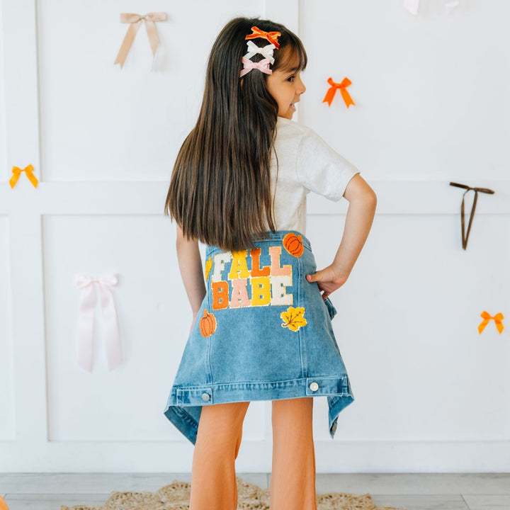 Mini Velvet Bow Clip Set