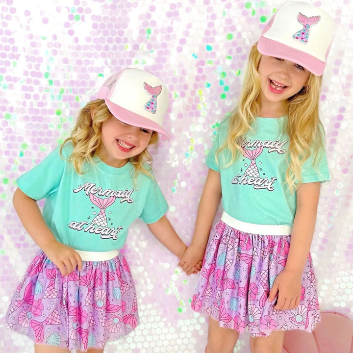 Mermaid At Heart Short Sleeve T-Shirt - Aqua