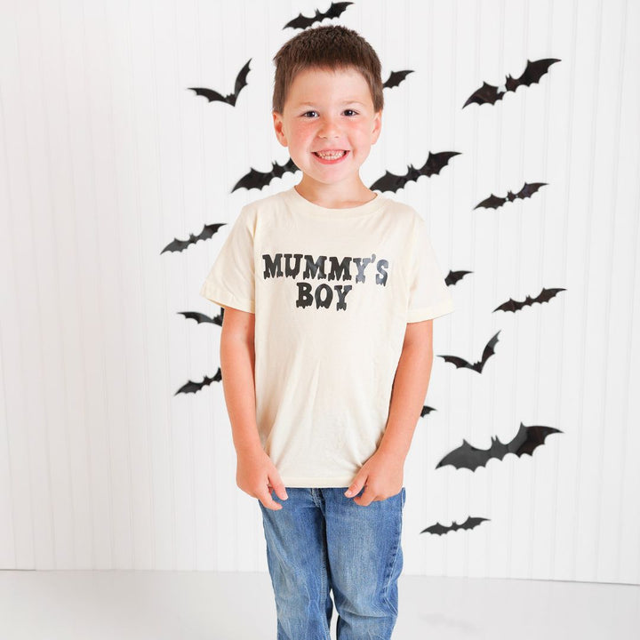 Mummy's Boy Halloween Short Sleeve T-Shirt - Natural