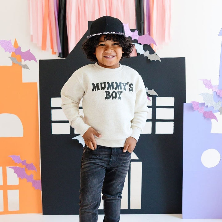 Mummy's Boy Halloween Sweatshirt - Natural