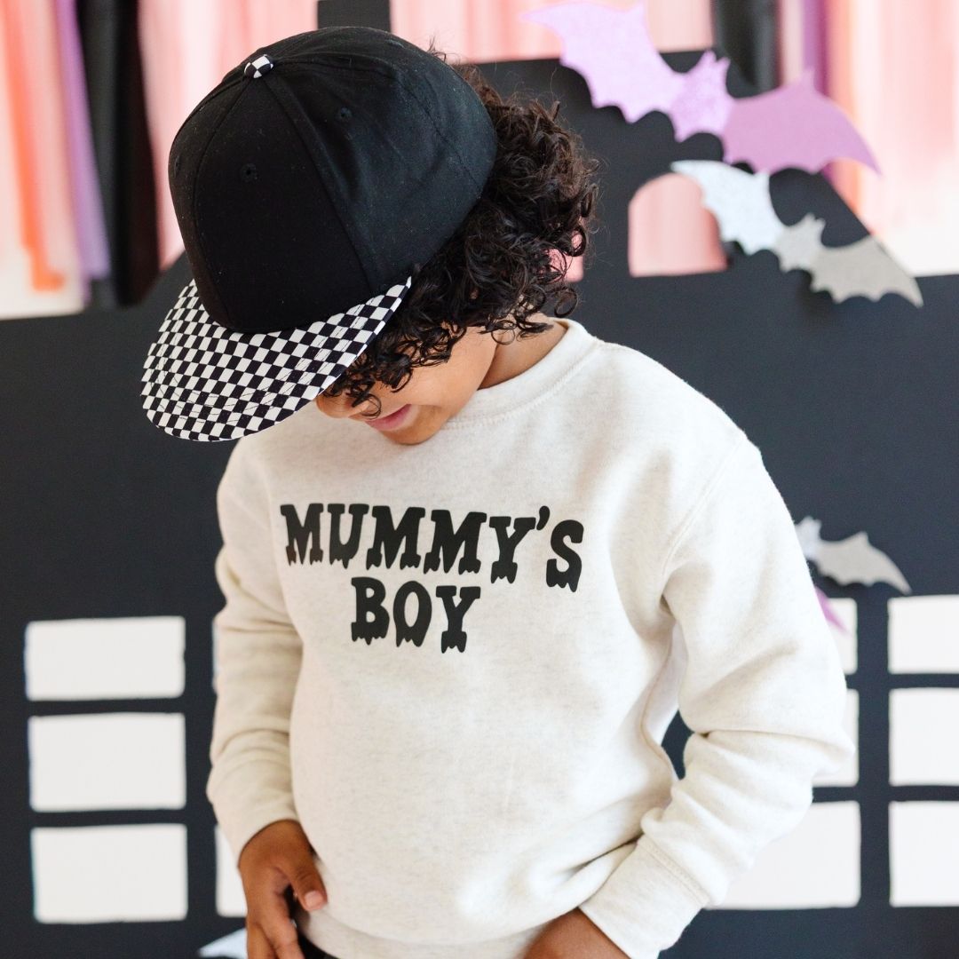 Mummy's Boy Halloween Sweatshirt - Natural
