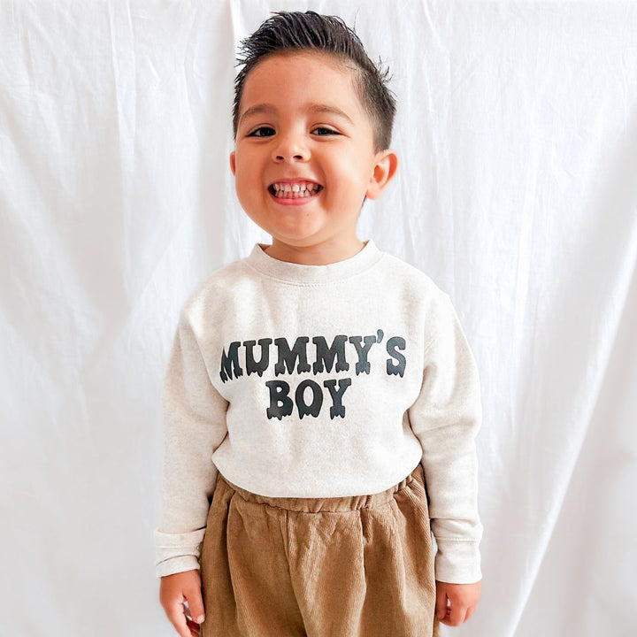 Mummy's Boy Halloween Sweatshirt - Natural