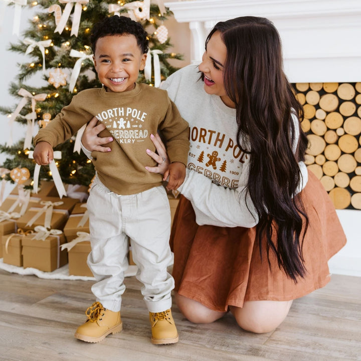 North Pole Gingerbread Christmas Sweatshirt