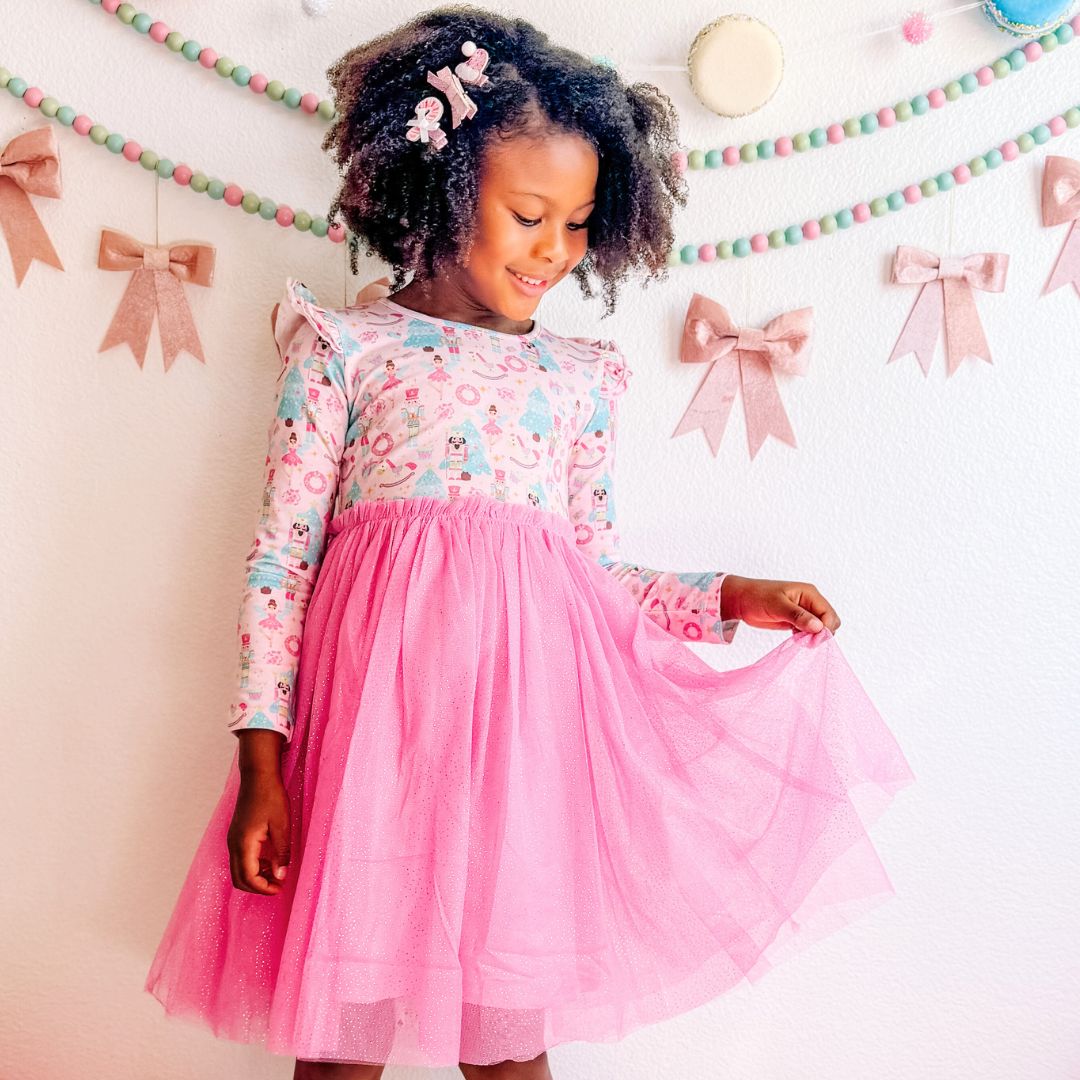 Tutu long sleeve dress top