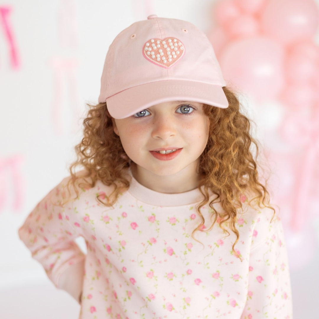 Pearl Heart Patch Baseball Hat
