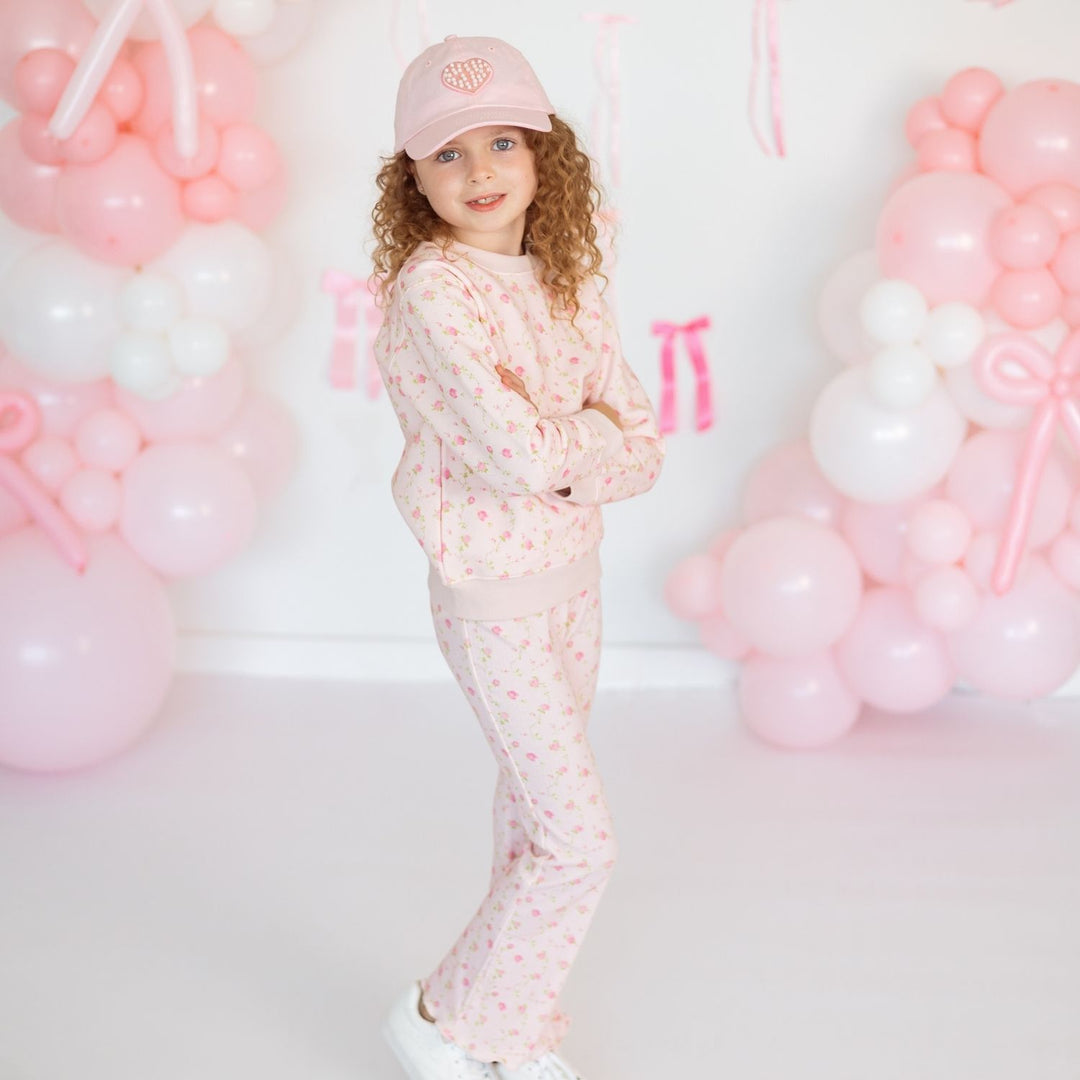 Pink Rose Flare Legging