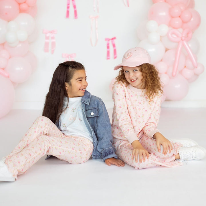 Pink Rose Flare Legging