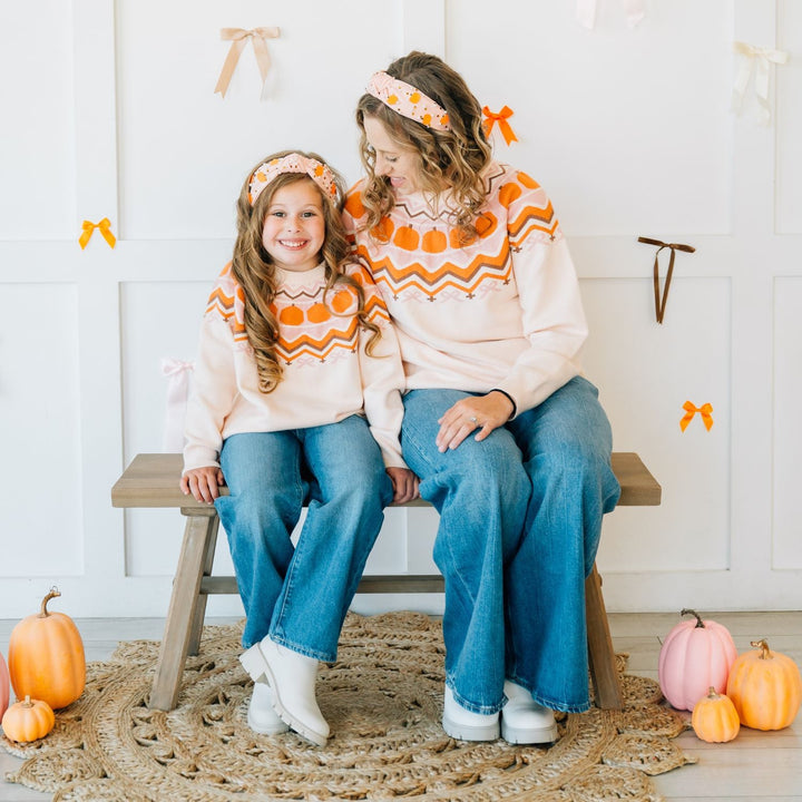 Pumpkin Fair Isle Women's Sweater