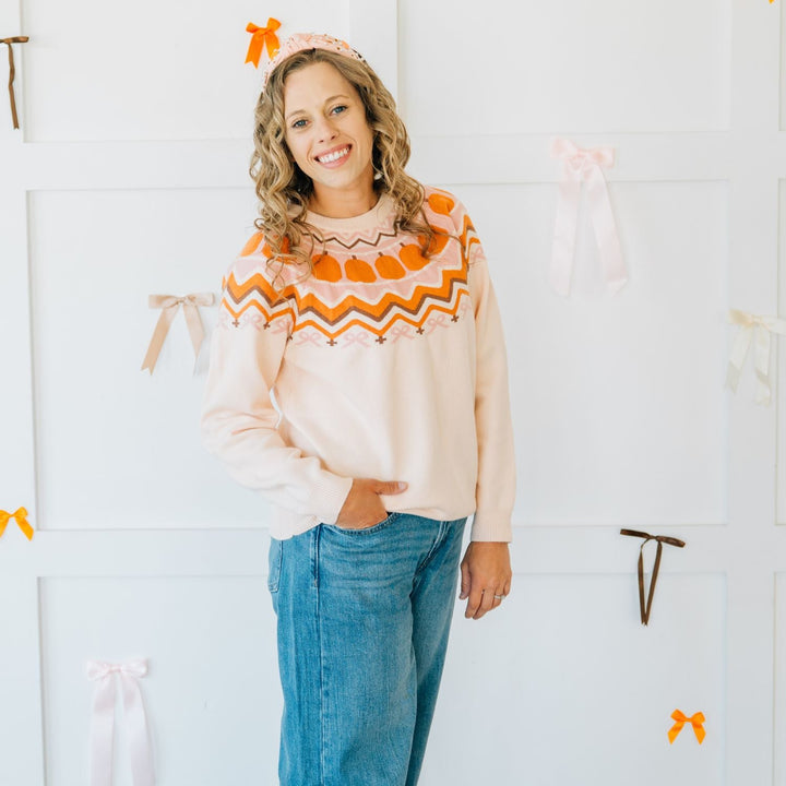 Pumpkin Pearl Gemstone Headband