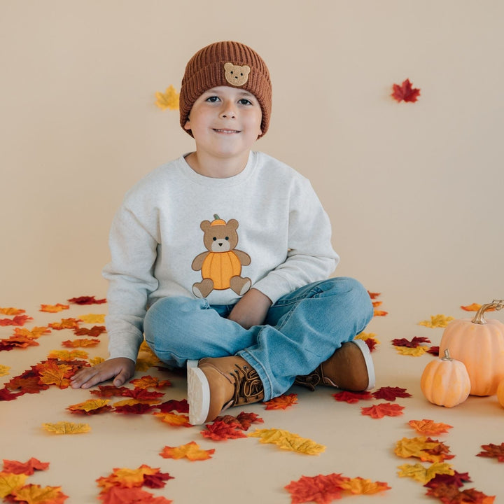 Teddy Bear Patch Beanie