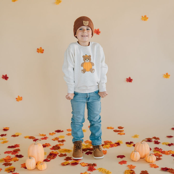 Teddy Bear Patch Beanie