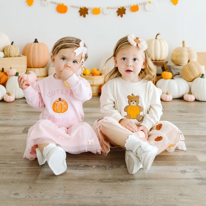 Pumpkin Tulle Bow Baby Headband