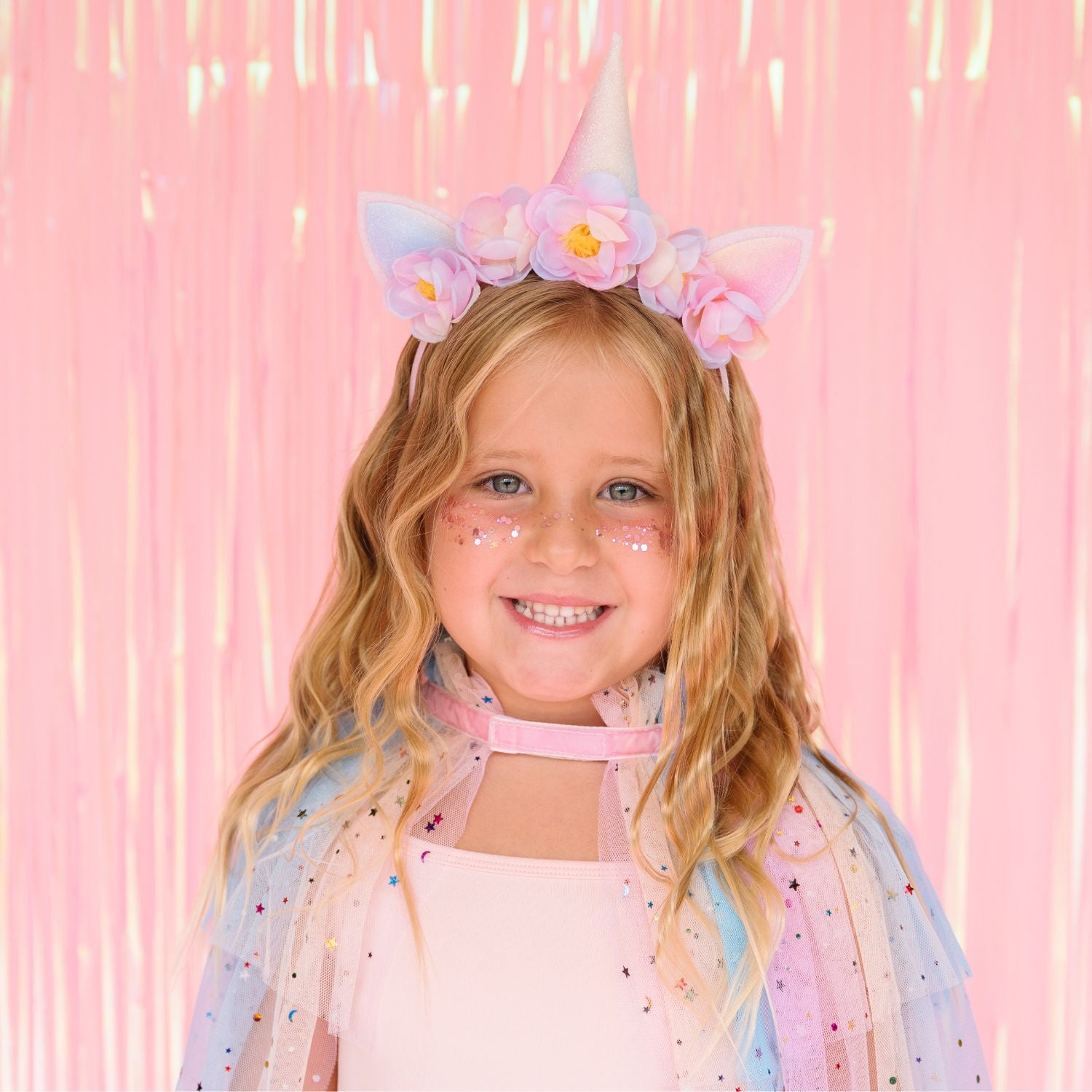 unicorn party dress Sweet Wink With shimmering hues that Color:10 Pink base 53