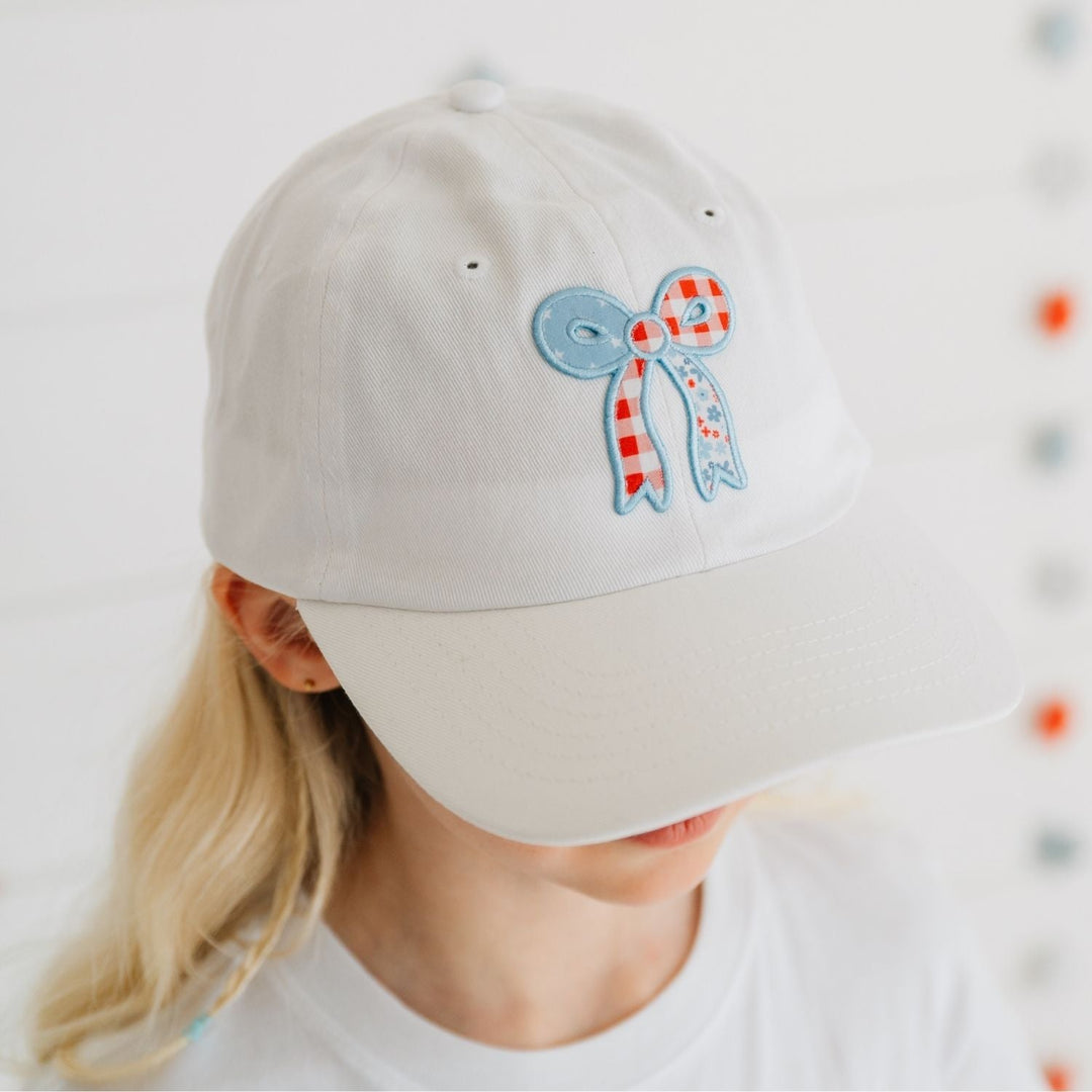 Patchwork Bow Patch Baseball Hat