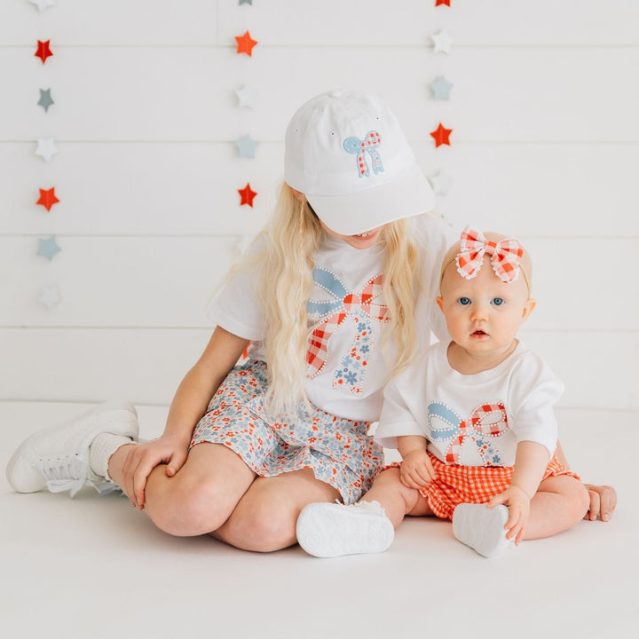 Patchwork Bow Patch Short Sleeve T-Shirt