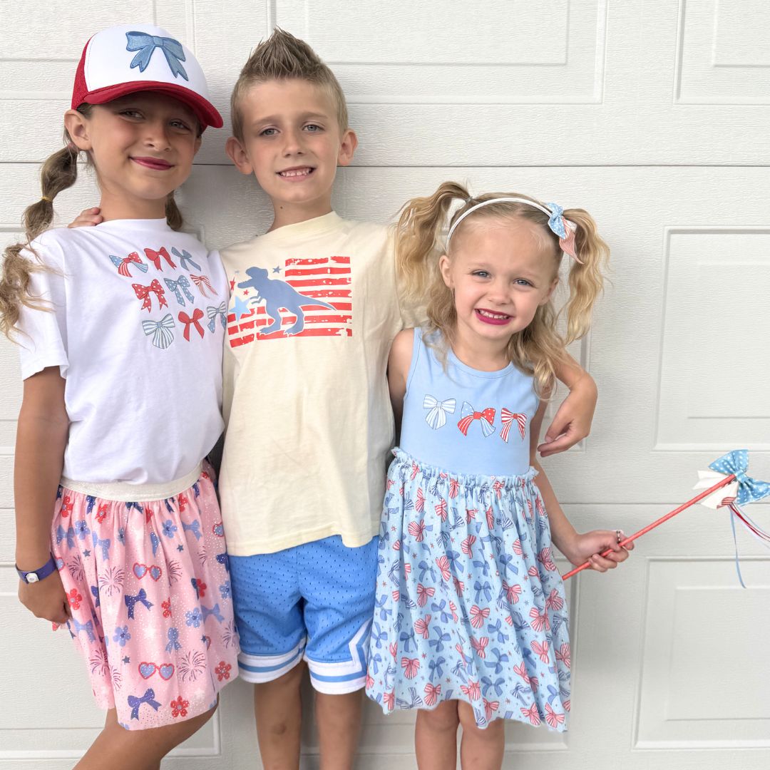 Patriotic Bow Tank Tutu Dress