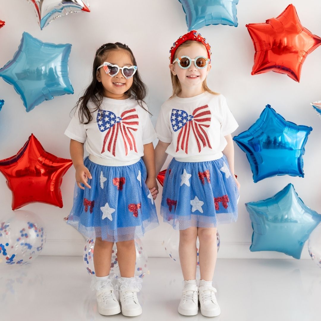 Sweet Wink Little and Big Girls Patriotic Cutie Tutu Skirt - Blue Sweet Wink Little and Big Girls Patriotic Cutie Tutu Skirt - Blue