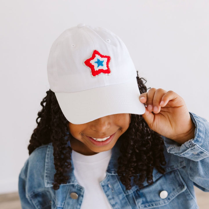 Patriotic Star Patch Baseball Hat