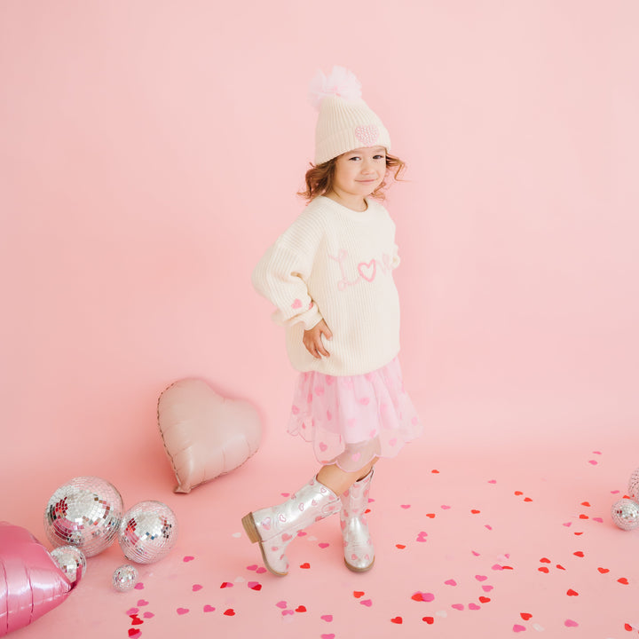 Mini Sequin Hearts Valentine's Day Tutu