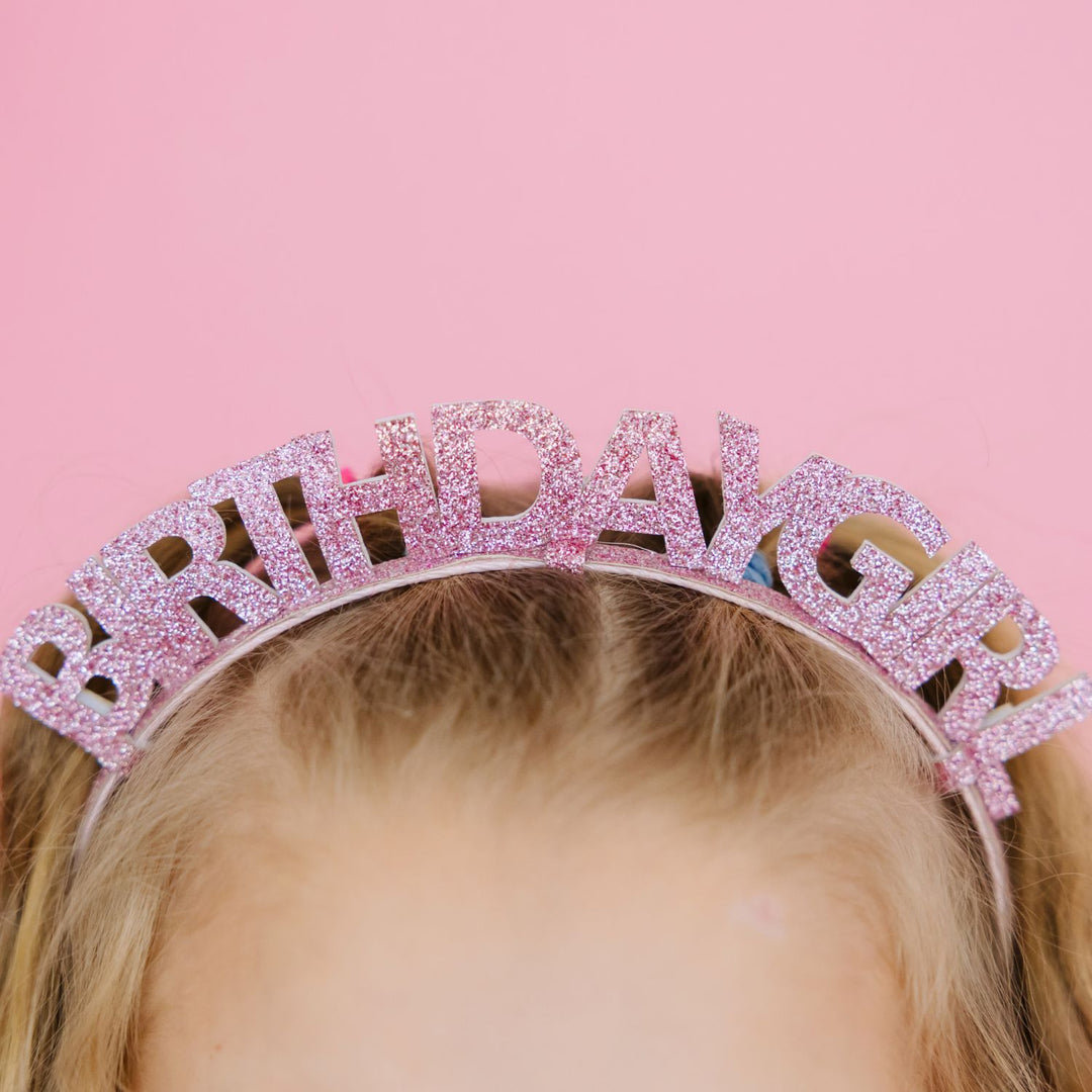 Pink Birthday Girl Headband