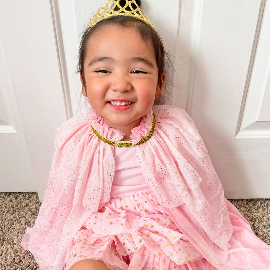 Pink Princess Tiered Cape