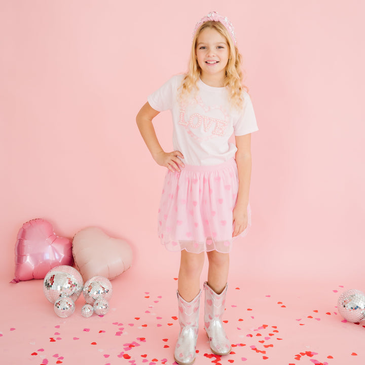 Mini Sequin Hearts Valentine's Day Tutu